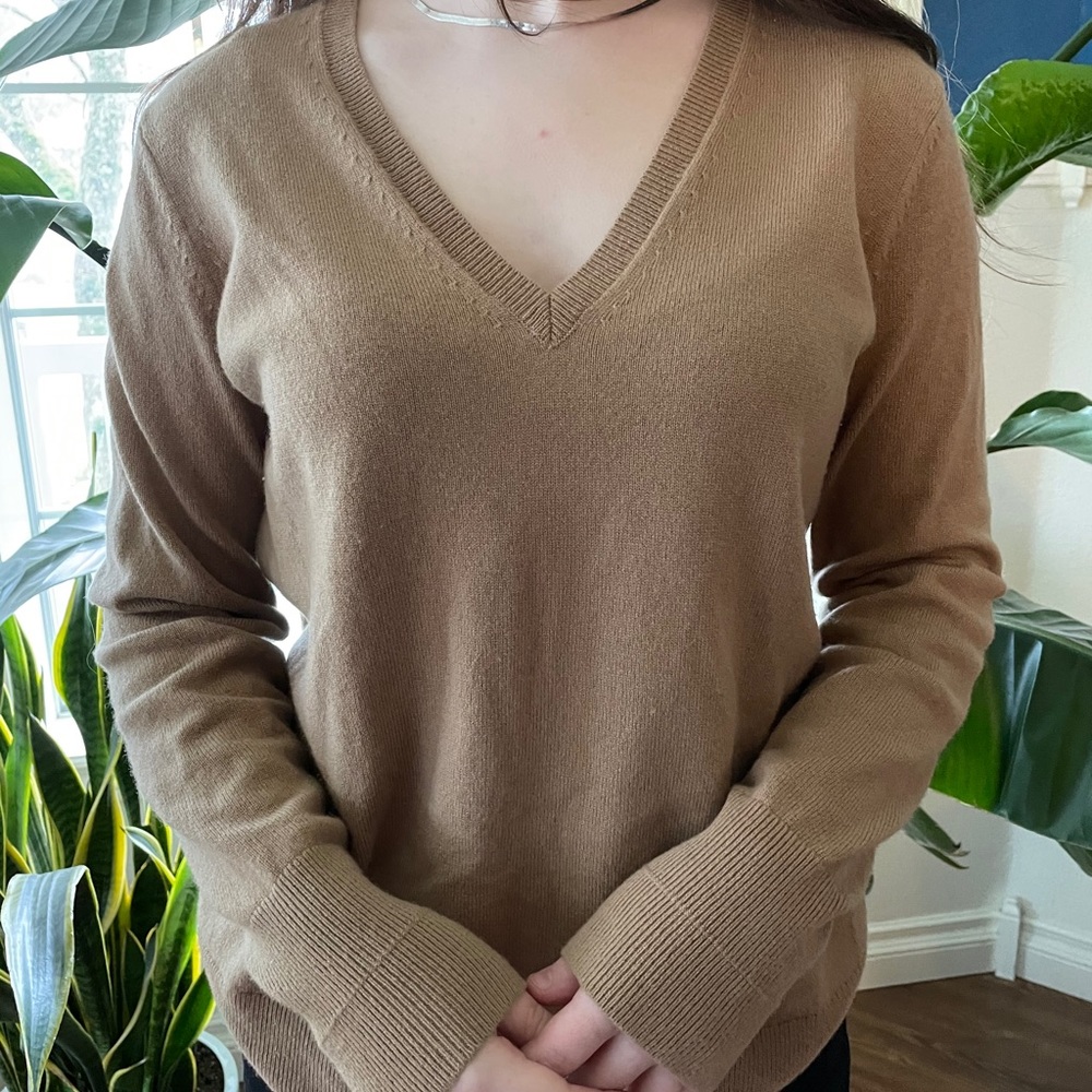 Everlane Cashmere Sweater - Tan, Size M